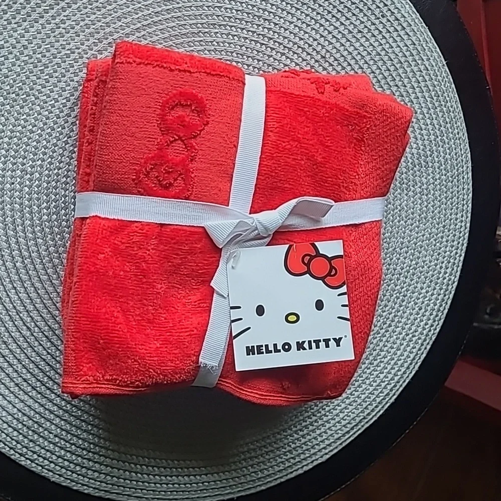 Hello Kitty Washcloth Set